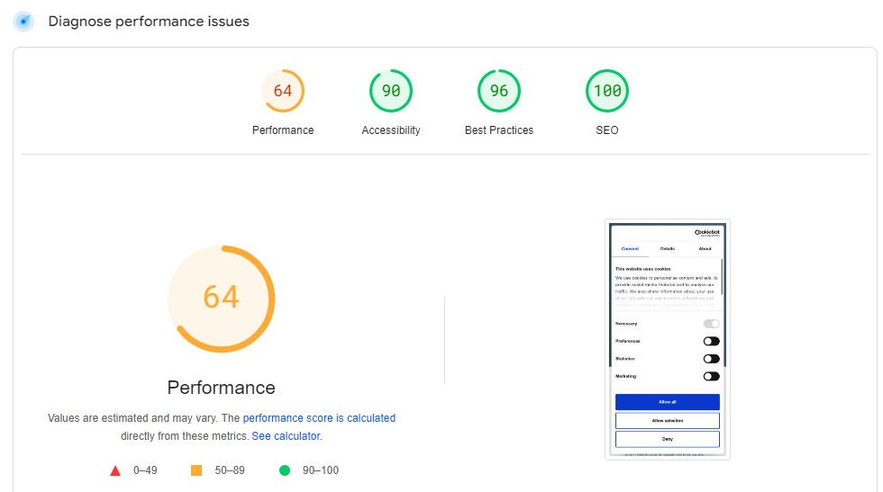 Pagespeed Insights